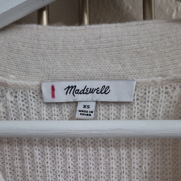 Madewell Cream Cardigan with Button Accents - Picture 4 of 5